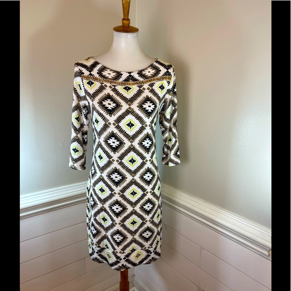 Joyous & Free Southwestern Print Dress S FREE SHIP